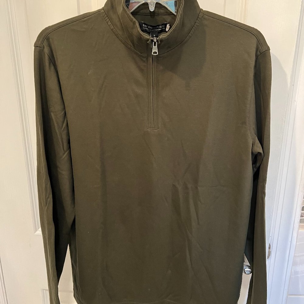 Banana Republic Men's Pullover/Fatigue-Green/Long Sleeves/Small